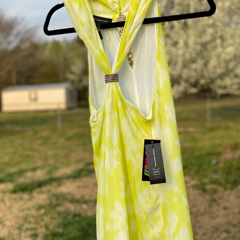 INC New Sleeveless Yellow Top Size Large